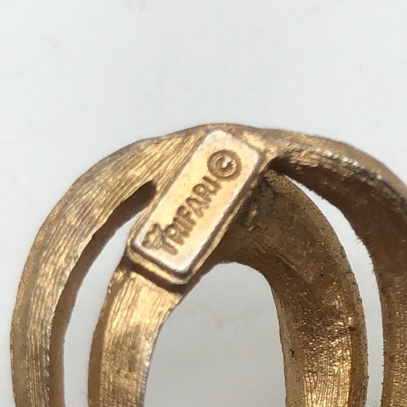 Crown Trifari from 50’s Rose Vermeil Floral Brooch with pearls. - Picture 3 of 8